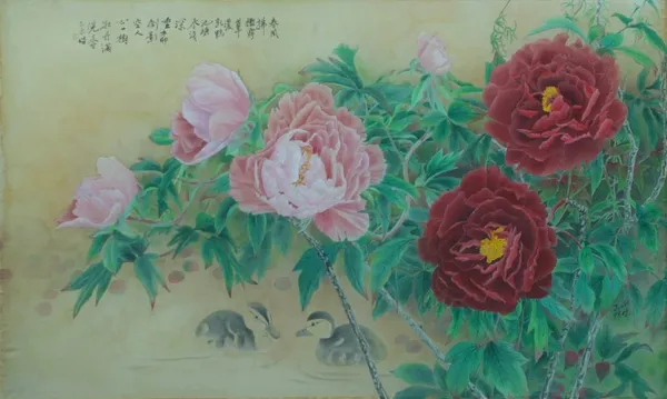甘錦城 春風拂襤露華濃