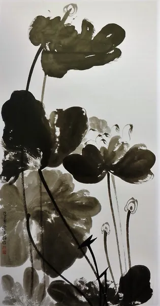 徐月梅 墨荷 Lotus