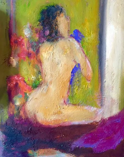 藍玉梅 仕女(2) 16x20in